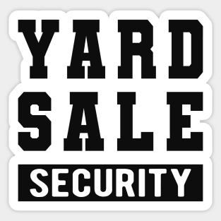 Yard Sale Security Sticker